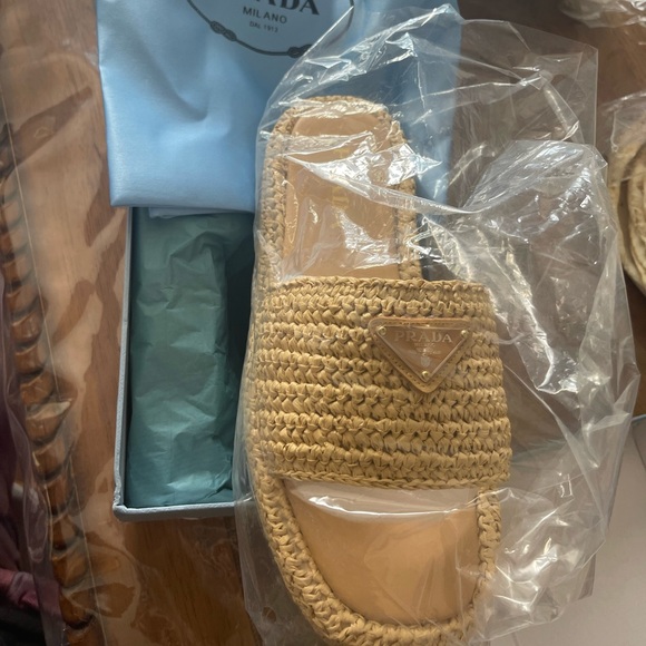 PRADA crochet flatform slides - Picture 5 of 7